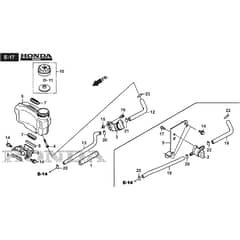 COMBI 48 SVQ H - 2020-2021 - 2L0487838/ST1 - Stiga Rotary Mower Fuel Tank Diagram