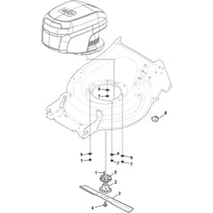 COMBI 50 S AE - 2016 - 294506008/S16 - Stiga Rotary Mower Blade Diagram