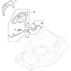COMBI 50 SQ DAE - 2019-2020 - 294507878/ST1 - Stiga Rotary Mower Ejection Guard Diagram