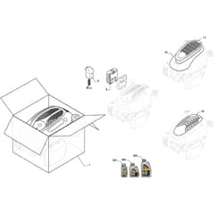 COMBI 50 SVEQ - 2019-2020 - 294503548/ST1 - Stiga Rotary Mower Engine Cover Diagram