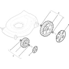 COMBI 53 S BW - 2010 - 299532044/S10 - Stiga Rotary Mower Wheels and Hub Caps Diagram