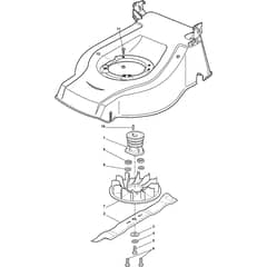 COMBI 53 S BW SILENT - 2010 - 201577044/S10 - Stiga Rotary Mower Blade Diagram