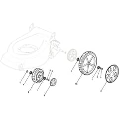 COMBI 53 S BW SILENT - 2010 - 201577044/S10 - Stiga Rotary Mower Wheels and Hub Caps Diagram