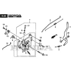 COMBI 53 SEQ H - 2021 - 2L0536538/ST1 - Stiga Rotary Mower Control Diagram