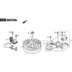 COMBI 53 SEQ H - 2021 - 2L0536538/ST1 - Stiga Rotary Mower Flywheel Diagram