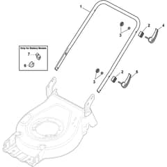 COMBI 53 SEQ H - 2021 - 2L0536538/ST1 - Stiga Rotary Mower Handle Lower Part Diagram