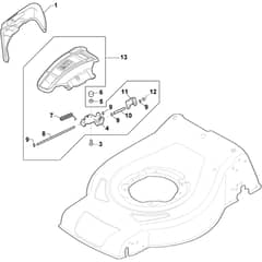COMBI 53 SQ - 2019-2020 - 295536848/ST1 - Stiga Rotary Mower Ejection Guard Diagram