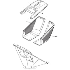 COMBI 53 SQ BW B - 2010-2012 - 299536824/S10 - Stiga Rotary Mower Grass Catcher Diagram