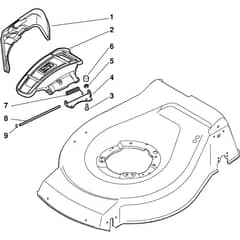 COMBI 53 SQ BW B - 2011 - 299536824/S11 - Stiga Rotary Mower Ejection Guard Diagram