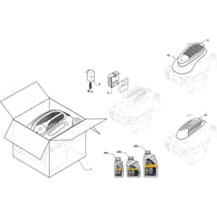 COMBI 548 SE - 2023-2024 - 2L0482548/ST1 - Stiga Rotary Mower Engine Cover Diagram