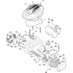 COMBI 553 SE - 2023-2024 - 2L0536648/ST1 - Stiga Rotary Mower Carburettor Tank Diagram