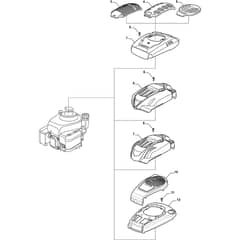 COMBI 55 SQ - 2017-2019 - 294556848/S17 - Stiga Rotary Mower Engine Cover Diagram