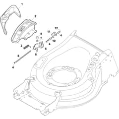 COMBI 55 SQ - 2018 - 294556848/STX - Stiga Rotary Mower Ejection Guard Diagram