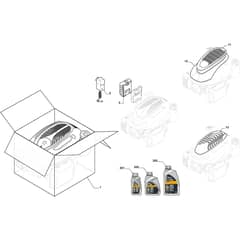 COMBI 748 SE - 2022-2025 - 2L0486548/ST2 - Stiga Rotary Mower Engine Cover Diagram