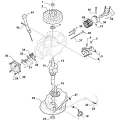 COMBI 753 S - 2022-2025 - 2L0536848/ST2 - Stiga Rotary Mower Piston Crankshaft Diagram