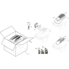COMBI 753 SE - 2022-2025 - 2L0536548/ST2 - Stiga Rotary Mower Engine Cover Diagram