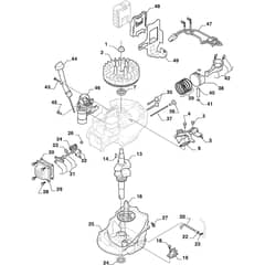COMBI 753 SE - 2022-2025 - 2L0536548/ST2 - Stiga Rotary Mower Piston Crankshaft Diagram