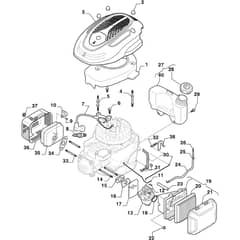 COMBI 955 VE - 2022-2025 - 294557548/ST1 - Stiga Rotary Mower Carburettor Tank Diagram