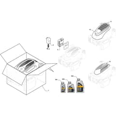 COMBI 955 VE - 2022-2025 - 294557548/ST1 - Stiga Rotary Mower Engine Cover Diagram