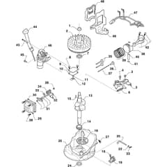 COMBI 955 VE - 2022-2025 - 294557548/ST1 - Stiga Rotary Mower Piston Crankshaft Diagram