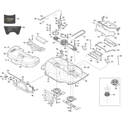 COMBI 95 Q PLUS - 2022-2025 - 2D6209521/ST2 - Stiga Front Mower Cutting Deck Diagram