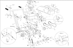 Hayter Condor Ratchet Drive - 511L (511L001001 - 511L099999) - Main Frame Assembly