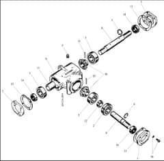 Hayter Condor Ratchet Drive - 511N (511N001022 - 511N099999) - Bevel Gearbox Assembly