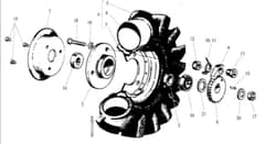 Hayter Condor Ratchet Drive - 511R (511R001001 - 511R099999) - Wheel - Hub Assembly