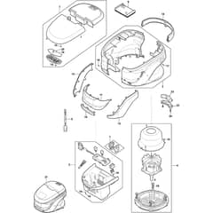 CP1 430 Li - 2019 - 2L0431063/19 - Castel Garden Rotary Mower Electric Motor Diagram
