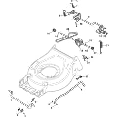 CP1 434-S - 2019 - 2L0432043/19 - Castel Garden Rotary Mower Height Adjusting Diagram