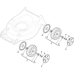 CP1 484-H - 2019 - 2L0481033/19 - Castel Garden Rotary Mower Wheels and Hub Caps Diagram