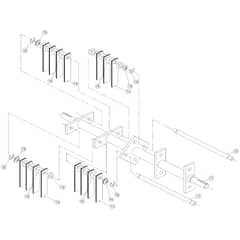 Billy Goat CR550HC - Compact Power Rake (2016) Flail Reel Assy Diagram