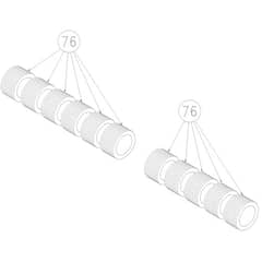 Billy Goat CR550HC - Compact Power Rake (2016) Spacer Bumper Kit Diagram