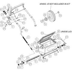 Billy Goat CR550HC - PR550H Power Rake and Overseeder Main Diagram
