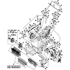 Billy Goat CR550HC - PR550H Power Rake and Overseeder Main (5) Diagram