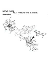 Husqvarna CRT53 - 1998-7 - Tine Assembly