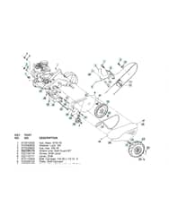 Husqvarna CRTH550 - 1999-3 - Mainframe - Left Side