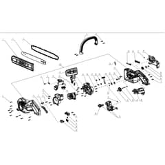 EGO CS1400E - Chainsaw (Version A) Main Assy Diagram