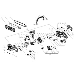 EGO CS1400E - Chainsaw (Version B) Main Assy Diagram