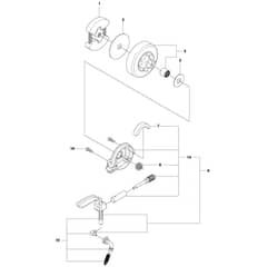 McCulloch CS340 - 966631401 - 2011-03 - Clutch & Oil Pump Parts Diagram
