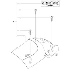 McCulloch CS340 - 966631401 - 2011-03 - Cylinder Cover Parts Diagram