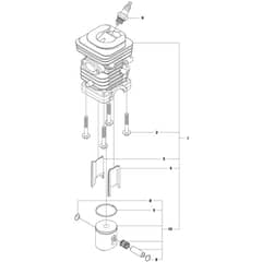 McCulloch CS340 - 966631401 - 2011-03 - Cylinder Piston Parts Diagram