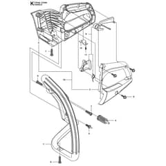 McCulloch CS340 - 966631401 - 2014-10 - Handle Parts Diagram