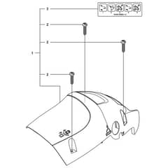 McCulloch CS340 - 967326201 - 2014-10 - Cylinder Cover Parts Diagram