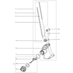 McCulloch CS35S - 2016-08 - Fuel Tank Parts Diagram