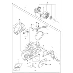 McCulloch CS410 - 2011-07 - Chain Brake & Clutch Cover Parts Diagram
