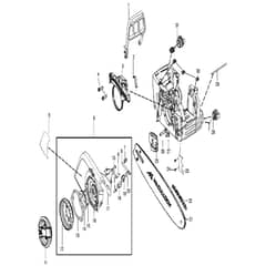 McCulloch CS420T - 2012-07 - Chain Brake & Clutch Cover Parts Diagram