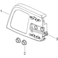 McCulloch CS42S - 2016-05 - Clutch Cover Parts Diagram