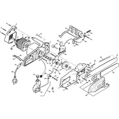 CS 17 E - 2003 - 292016003/CH3 - Castel Garden Chainsaw Electric Chain saw Diagram