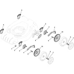 CS 480 Raser - 2015-2021 - 295490663/KS - Castel Garden Rotary Mower Height Adjusting Diagram